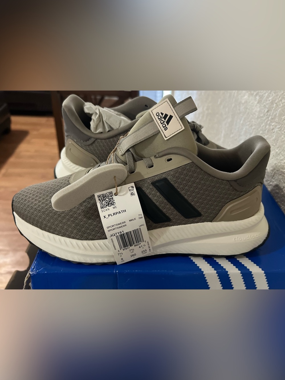 adidas X_PLRPATH Men's Sneaker - Gray with Black Stripes